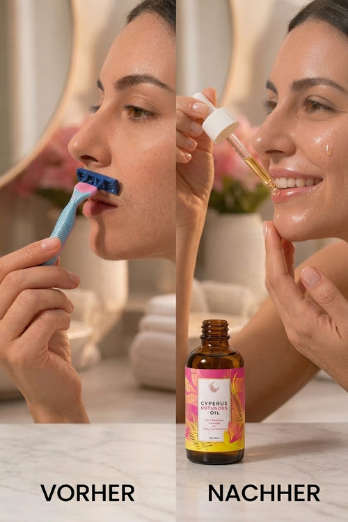 Rovenn Varilain – Pflegeserum nach der Gesichtshaarentfernung mit Cyperus Rotundus.